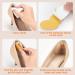 Macood Heel Cushions Pads - 4 Pairs Self-Adhesive Inserts for Men & Women | Prevent Heel Slipping, Blisters & Rubbing | Foot Care Protectors (Black/Beige) - Buy Online on GoSupps.com