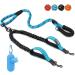 Eyein double linen for 2 dogs dog leash for small and medium -sized dogs flexible and reflective tangling -free dog leash with 3 padded handles for dogs from 3 to 16 kg (blue) blue 3 handles - m (total weight 3-16kg)