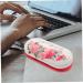 Coolhiya Double-Layer Glasses Case - Portable Storage for Family Travel Accessories & Contact Lens Solutions - Red 16.5x7x5.5cm - Buy Online on GoSupps.com