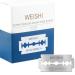 WEISHI 100 Count Double Edge Safety Razor Extra Stainless Blades 100 Count (Pack of 1)