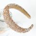 Women's Hair Band Shiny Rhinestone Gold Hairband with Gems Wide Hair Bands Sweet and Elegant Hair Accessories for Daily Life Parties Shows Photography - Buy Online on GoSupps.com