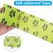 SlowTon Pet Self Adhesive Bandage Pet Vet Wrap Tape Waterproof Non-Woven Cohesive Gauze Rolls for Dog Cat Animals First Aid Wrap for Wrist Healing Ankle Sprain & Swelling 2" x 5 Yards(12 Rolls) Pawprint 2" Width X 12 Roll - Buy Online on GoSupps.com