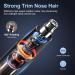 Rechargeable Ear and Nose Hair Trimmer - Painless Facial Hair Trimmer for Men & Women | Dual-Edge Blades & Powerful Motor for Smooth Cutting - Buy Online on GoSupps.com