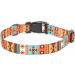 Heele Bohemian Orange Dog Collar for Small & Medium Dogs | Adjustable Comfortable & Robust | Perfect for Puppies (40.5-65cm) - Buy Online on GoSupps.com