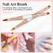 4-Piece Dual Head Acrylic Nail Brush Set - Gel & Ombre Nail Art Brushes for Perfect Nail Designs - Buy Online on GoSupps.com