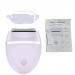 electric razors for women legs bikini face armpit hair dry battery operated 3-blade Foil electric shaver for leg dry & wet cordless portable women shaver on The go/purple