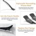 Professional Hair Clips for Styling Sectioning Non Slip No-Trace Duck Billed Hair Clips with Silicone Band Salon and Home Hair Cutting Clips for Women Men 6 White - Buy Online on GoSupps.com
