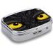 Two Yellow Eyes Pill Box | 2 Compartment Medicine Organizer | Portable Decorative Metal Pill Case for Pocket & Purse - Buy Online on GoSupps.com