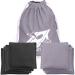 EXERCISE N PLAY Cornhole Bags Set-Premium All Weather Resistant Duckcloth Corn Hole Bags Set of 8 for Cornhole Bean Bag Toss Games Cornhole Outdoor Games -Regulation Size & Weight-Includes Tote Bags Black/Gray
