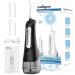 Water Dental Flosser for Teeth Cordless - COOLPEEN Portable Oral Irrigator Dental - 300ML IPX7 Waterfroof DIY & 3 Modes 3 Jet Tips and Tongue Cleaner USB Rechargeable for Travel Home