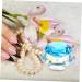 POPETPOP 1pc Nail Art Crystal Cup Containers with Lids Diy Powder Holder Jewelry Holder Nail Powder Container Nail Art Liquid Cup Clear Glass Crystal Cup Crystal Art Glass Acrylic Self Made 7.5x6cm Blue - Buy Online on GoSupps.com