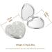 Portable Rhinestone Compact Pocket Mirror - Double-Sided 1x/2x Magnifying Handheld Cosmetic Mirror (Silver) - Buy Online on GoSupps.com