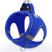 Joyal dog harness reflective soft padded dog dishes air-mesh breathable breast harness for cat puppies dogs XXXS royal blue XXXS breast: 27-31cm royal blue