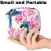 Shop Stylish Storage Bags for Women's Bandages - Blue Butterflies & Pink Floral | Large Menstrual Cup Cylinder with Zip | Ideal for Tampons & Period Inserts - Buy Online on GoSupps.com