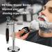 GRUTTI Deluxe Chrome Safety Razor and Brush Stand Holder - Stainless Steel Shaving Brush Stand for Shaving Accessories - T-shaped Design (Silver) - Buy Online on GoSupps.com