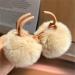 Women Hair Clip Furry Plush Ball Decor Elastic Spring Anti-slip Strong Claw Hair Organization Hair Clamp Hair Gripper Lady Hair Coffee - Buy Online on GoSupps.com
