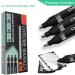ZOET 3PK Mirror Chrome Marker Pen Set - Permanent Liquid Mirror Paint for Model Painting & DIY Projects - 0.7|1|3mm Tips - Buy Online on GoSupps.com