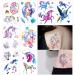 Oottati 8 Sheets Temporary Tattoo Stickers Arm Leg Fake  Hand Paint Fairy Tales Horse Wing Unicorn Pegasus for Women