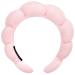 Zkptops Spa Headband for Washing Face Sponge Makeup Skincare Headband Padded Soft Hairband for Women Girls Fashion Hair Hoop Christmas Gifts Headwear Non Slip Thick Thin Hair Accessory (Pink)