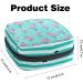 Rosa Flamingo Pattern Storage Bags for Women - Blue Stripes Zippered Menstrual Pad & Portable Cup Bags for Teens & Girls - Stylish & Functional - Buy Online on GoSupps.com