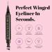 The Quick Flick Grand 12mm Hot Fudge Winged Eyeliner Stamp - 2 Count Pack - Water-Proof & Smudge-Proof Felt-Tip Liquid Eyeliner Pen - Buy Online on GoSupps.com