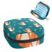 GIAPB Period Bag Sanitary Napkin Storage Bag Period Pouch Travel Makeup Bag Cartoon Animal Fox Pattern Color4568