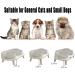 Elevated Cat Food Bowls - No-Spill Design, 3 Heights, Anti-Vomiting, 5 Ceramic Bowl for Small/Medium Pets - White - Buy Online on GoSupps.com