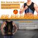 Yokald Men's Sauna Sweat Vest Zipper Suit - Polymer Corset Fitness Shapewear Compression Waist Trainer Top (Black 3XL) for Effective Workouts - Buy Online on GoSupps.com