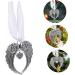 Zerodeko Wing Tree Pendants 1pc Wings Ribbon Pendant Christmas Ribbon Party Layout Prop Christmas Wing Pendant Fairy Ornament - Buy Online on GoSupps.com