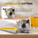 CGOLDENWALL Electric Rotary Fabric Cutter  Multi-layer Electric Fabric Scissors with 1"Cutting Thickness  for Cloth Fabric Leather and Carpet  Comes with Replacement Blades  Sharpening Stones  110V - Buy Online on GoSupps.com