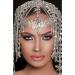 STONEFANS 1920s Rhinestone Headpiece Cap | Bridal Flapper Headband for Women - Silver - Buy Online on GoSupps.com