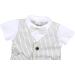 AmzBarley Baby Boys Gentleman Suit Outfit | Ivory Tuxedo Rompers 3-4 Years - Buy Online on GoSupps.com