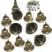 12Pcs Vintage Style Bronze Bells for Home Decor, Potty Training, Wind Chimes - 38mm/1.5inch Dia - Buy Online on GoSupps.com