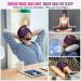 Bluetooth Sleep Mask - 100% Darkening Washable Headphones for Travel Nap Yoga - Light-Blocking Sleeping Glasses with Microphone (Purple/Violet) - Buy Online on GoSupps.com
