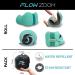 FLOWZOOM Kids Travel Pillow - Memory Foam Neck Pillow for Car & Plane | Comfy Turquoise Kids Neck Pillow for Travel - Buy Online on GoSupps.com