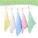 20 Pack Natural Muslin Cotton Baby Washcloths - Soft Newborn Baby Wipes for Sensitive Skin - 12x12 inches (Blue White Green Yellow Pink) - Buy Online on GoSupps.com
