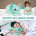 15.7 inch Green Axolotl Plush Pillow Stuffed Animal - Cute Hugging Doll for Kids - Children's Day/Valentine Gift - Buy Online on GoSupps.com