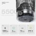 Rechargeable Electric Protein Shaker Bottle - 18oz BPA-Free Blender Cup for Gym & Home - Dark Grey - Buy Online on GoSupps.com