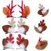 FRCOLOR 6 Pairs Antler Hair Clip Reindeer Antler Headpiece Christmas Hair Clips for Women Snowman Hair Christmas Hair Barrette Christmas Hairpin Horn Tiara Head Button Child Cloth Antlers - Buy Online on GoSupps.com