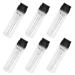 K-BOTTLE 6pcs 1oz Minoxidil Applicator Latex Sponge Head Bottle Plastic Empty Liquid Bottles with Gradation for Scalp Essense Hair-loss Medicine or Cosmetic (Pack of 6) black and translucence