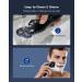 Limural Men's Electric Razor - Cordless Rechargeable Shaver with Replacement Blade & Pop-up Beard Trimmer - WetDry Grooming Kit in Blue - Buy Online on GoSupps.com