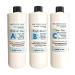 Hydrodermabrasion Solution  Aqua Peeling Serum  Solution for Wet Microdermabrasion  3 bottles of 16 oz each  Natuderma Hydro Serum. MADE IN USA