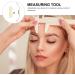 Healeved 3pcs Bow Eyebrow Ruler Eyebrow Level Tool Reusable Eyebrow Stencil Kit Eyebrow Trimming Set - Buy Online on GoSupps.com