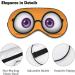 LynaRei Cartoon Eyeglass and Eyeballs Sleep Mask Blindfold Funny Expression Adjustable Super-Smooth Soft Eye Mask Cover for Men Women Travel and Nap Style-3 - Buy Online on GoSupps.com