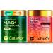 Cata-Kor NAD+ Supplement & Ca-AKG Complex - Liposomal NAD+ Supplement with Resveratrol (60 Capsules) & Ca-AKG MSM Hyaluronic Acid & Biotin Beauty Complex (90 Capsules) Third-Party Tested