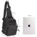 YAKEDA Tactical EDC Backpack - Military Sling Shoulder Bag for Travel & Outdoor Hiking (Black) - Buy Online on GoSupps.com