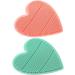 TOYANDONA 2pcs Scalp Scrubber Shower Hair Brush & Massager Set - Silicone Baby Head Brush for Cradle Shampoo - Green 9*8cm - Buy Online on GoSupps.com