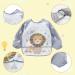 Bamboo Baby Plate with Suction Cup | Cartoon Toddler Plate Set - Ideal for Kids | Eco-Friendly Bamboo + Silicone Spoon & Fork | 20x18x3.5cm - Buy Online on GoSupps.com