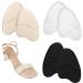 Heel Pads for Shoes 3 Pairs Silicone Forefoot Pads Ball of Foot Cushions High Heel Comfort Pads Non-Slip High Heel Cushion Inserts Metatarsal Pads for Women Girls High Heels Shoes Pain Relief