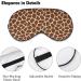 Shop Giraffe Wild Animal Skin Print Sleep Mask for Women - Adjustable Eye Shades with Elastic Strap | International Shipping - Buy Online on GoSupps.com